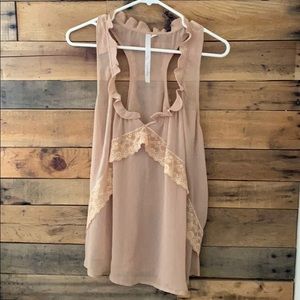 Urban Outfitters Lace Sleeveless Blouse